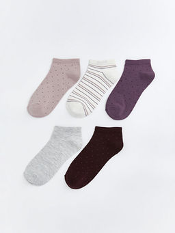 Desenli Kad?n Patik ?orap 5 li