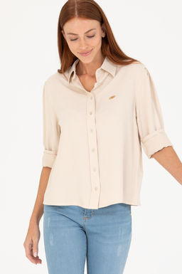 U. S. Polo Assn Женская рубашка с длинным рукавом Stone
