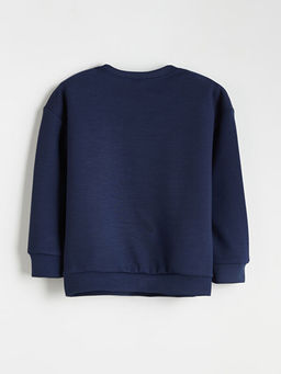 Bisiklet Yaka Erkek ?ocuk Sweatshirt