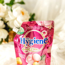 Кондиционер д/белья Концентрированный Парфюмированный Летний Макарун HYGIENE, 490 мл  фото 4