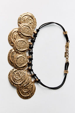 MEDALLION CORD NECKLACE - Zara фото 5