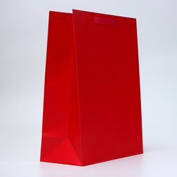 Пакет подарочный ламинированный вертикальный «Красный», L 31×40×14 см