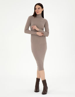 Krem Melanj Ex. Slim Fit Triko Elbise - Pierre cardin фото 3
