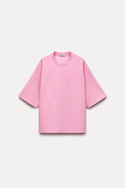 INTERLOCK OVERSIZE T-SHIRT - Zara фото 5