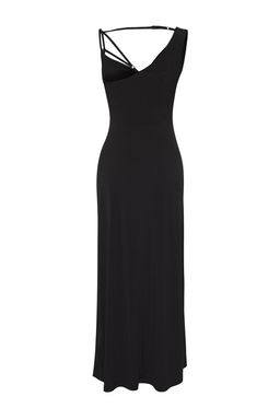 TRENDYOLMILLA Limited Edition Siyah S?rt Detayl? Bodycon Esnek Orme Elbise TWOSS25EL00509  фото 4