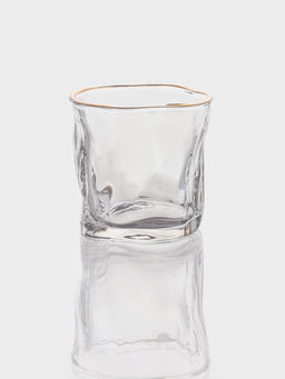 Набор стаканов IceBar.Gold, 250 мл, 6 шт., золотая отводка, стекло, прозрачный