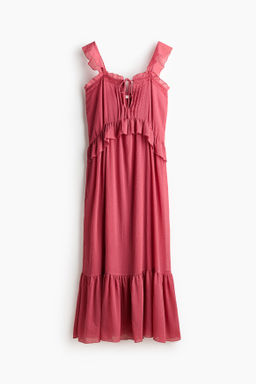 Vestido de plumeti con volantes