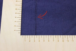 Брак(цена снижена) Микровельвет цв.Темно-синий-2, ш.1.45м, хлопок-100%, 220гр/м.кв - Купава фото 4