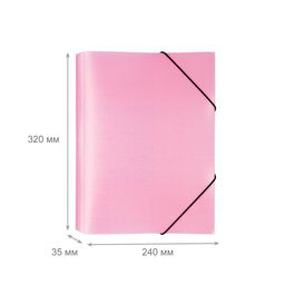 Expert Complete Trend ICEberries Папка на резинке A4 600 мкм 35 мм лён 1 шт. клубника EC210420073