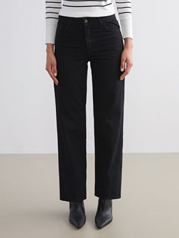 Wideleg Kad?n Jean Pantolon