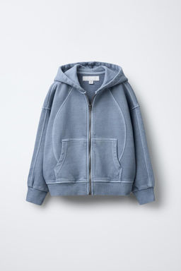 FADED-EFFECT HOODIE