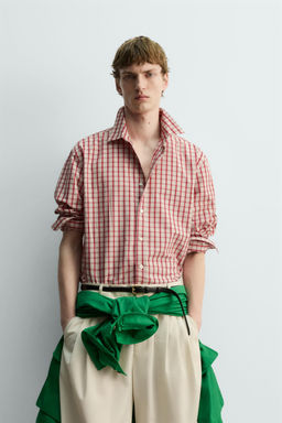 LIMITED EDITION RELAXED FIT CHECK SHIRT - Zara фото 2