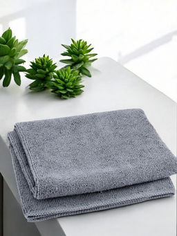 Тряпка для пола из микрофибры M-02F-L, цвет: серый размер: 50х60см арт.310299 /MALLONY/