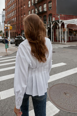 PLEATED POPLIN SHIRT - Zara фото 3