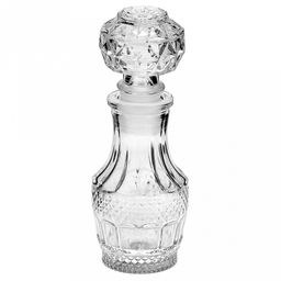 Графин стеклянный "Микрик волан" 60мл, прозрачный, h12см д4,3см, пробка-стекло (Китай)