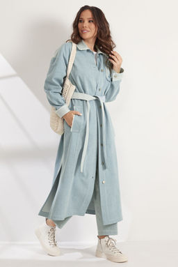Плащ Magia mody 2538 голубой  фото 4
