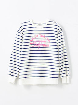 Bisiklet Yaka K?z ?ocuk Sweatshirt