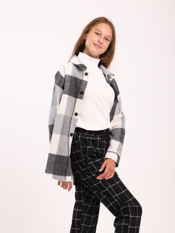 Рубашка Гранж коричневая клетка - Ладошки фото 54