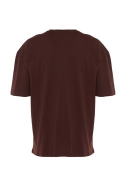 TRENDYOL MAN Bordo Oversize/Genis Kesim Bask?l? %100 Pamuklu T-Shirt TMNSS20TS1099 - Trendyolmilla фото 15