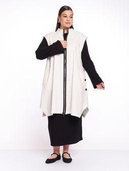 Удлиненный жилет GL03006WHT04