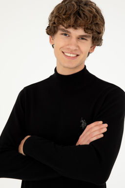 Мужской черный базовый свитер Неожиданная скидка в корзине - U.s. polo assn фото 2