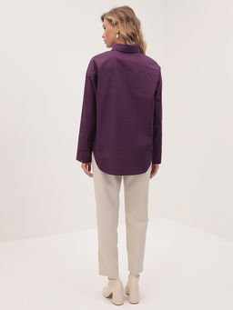 Блузка женская дл. рук. KATHARINA KROSS KK-B-0004V-фиолетовый  фото 5
