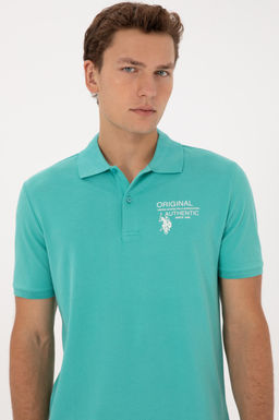 Футболка U.S. Polo Assn Erkek Mint Ti__rt из хлопка в ассортименте фото 2