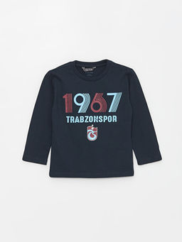 Bisiklet Yaka Uzun Kollu Trabzonspor Bask?l? Erkek Bebek Sweatshirt ve E?ofman Alt? - Waikiki фото 2