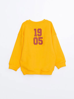 Bisiklet Yaka Uzun Kollu Galatasaray Bask?l? Erkek Bebek Sweatshirt - Waikiki фото 3
