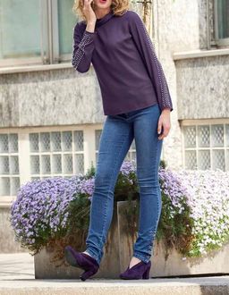 Блузка, лиловая - Heine фото 3