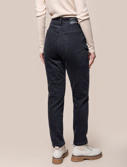 VILATTE / Джинсы mom-fit на ФЛИСЕ с эластаном  фото 10