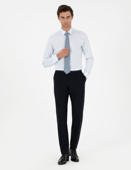 Koyu Lacivert Slim Fit Kuma_ Pantolon