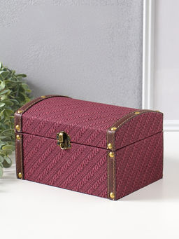 Набор шкатулок для украшений 2 шт. «Диагональ», слива