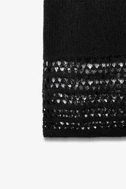 POINTELLE KNIT CROP TOP - Zara фото 3