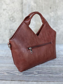 Женская сумка из эко кожи 0025 Рыжий - Sergio valentini фото 2