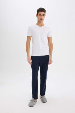 Slim Fit Dar Kesim V Yaka Ust - Defacto фото 3