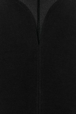 TOP PEPLUM MANGA ABULLONADA / Negro - Zara фото 8