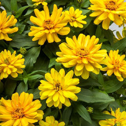 5223D Цинния мариландская Зайдеко Дип Еллоу 5шт