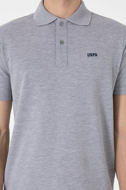Erkek Regular Fit Polo Yaka Gri Melanj Basic Ti__rt Sepette S_rpriz _ndirim - U.s. polo assn фото 6