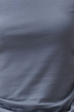 Antrasit Duz Basic Dik Yaka Regular S?f?r Kol Bluz TWOSS24BZ00406 - Trendyolmilla фото 6