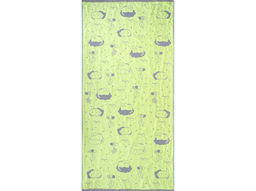 2о22.129ж1 Мяу в облаках (св.салатовый) Полотенце 67х140 см
