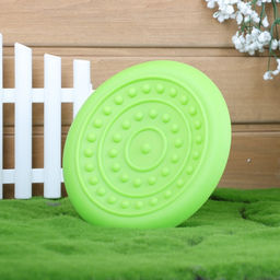 Фрисби НЛО , 18,6 см, жесткая термопластичная резина, зелёный - Пижон фото 2