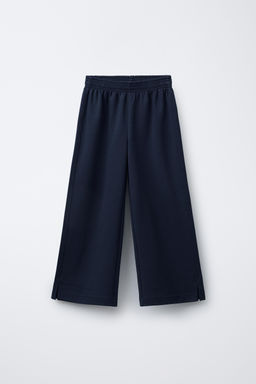 INTERLOCK WIDE-LEG TROUSERS