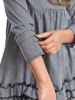 Платье в клетку UD 6270 черн.кл - Mini maxi фото 6