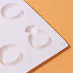 Цена за 2 шт. Форма для шоколада Доляна Колечки, силикон, 27.9?16.1?1 см, белая фото 3