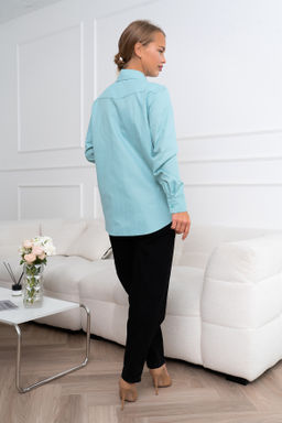 Рубашка Open Style 5953 бирюзовый