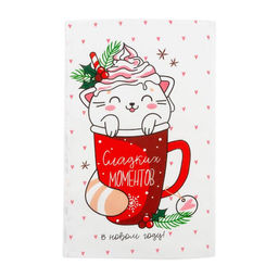 Полотенце Доляна Сладких моментов 35х60 см,100% хлопок 160 г/м2  фото 2