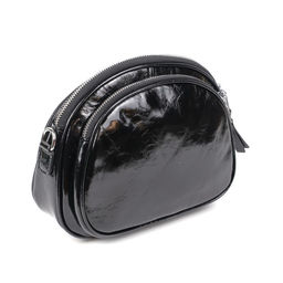 Женская кожаная овальная сумка кросс-боди 0103-1 - Cidirro фото 3