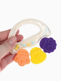 Прорезыватель погремушка для зубов «Браслетик», цвет бежевый