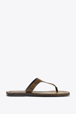 ANIMAL PRINT SANDALS - Zara фото 2